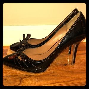 Elie Tahari patent leather pumps (Dark Brown)